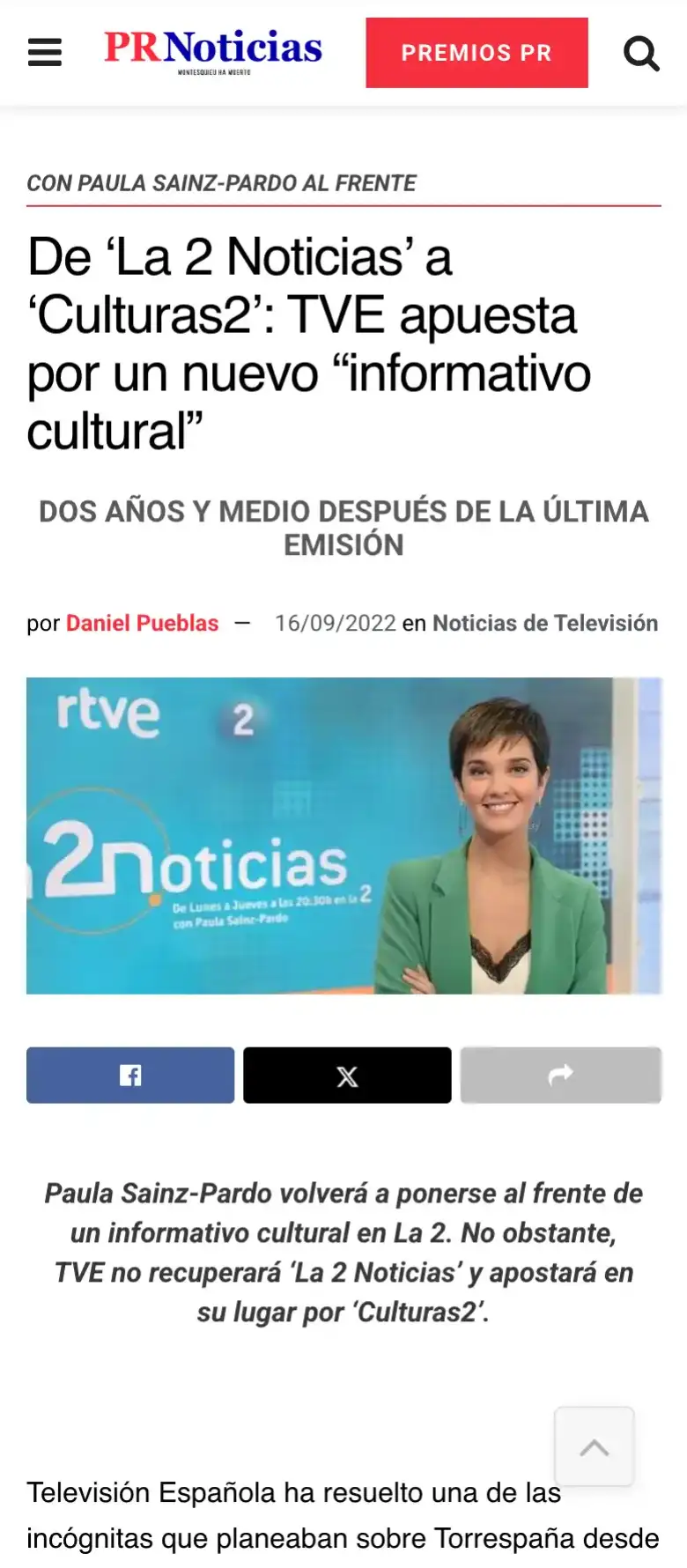 Paula Sainz-Pardo en prnoticias