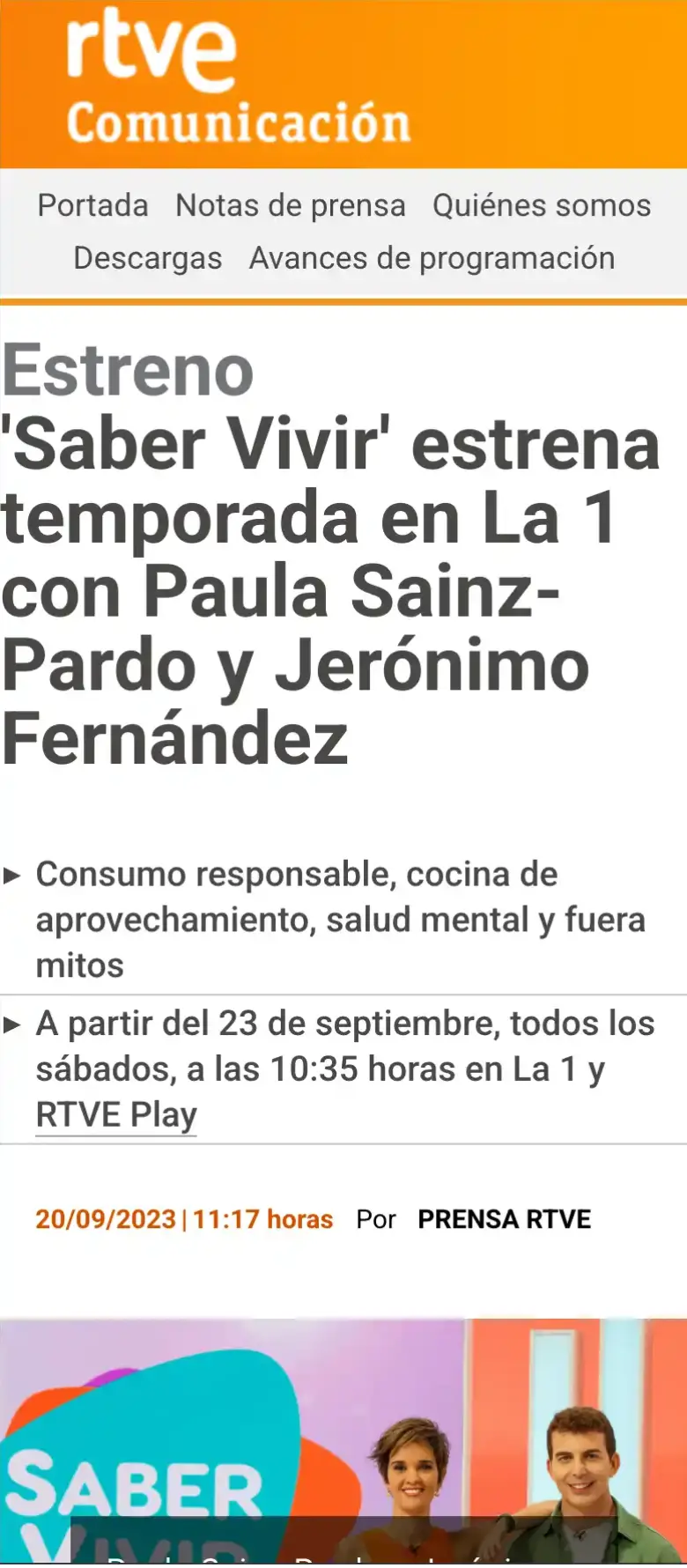 Paula Sainz-Pardo en rtve.es